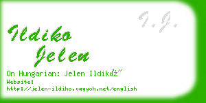 ildiko jelen business card